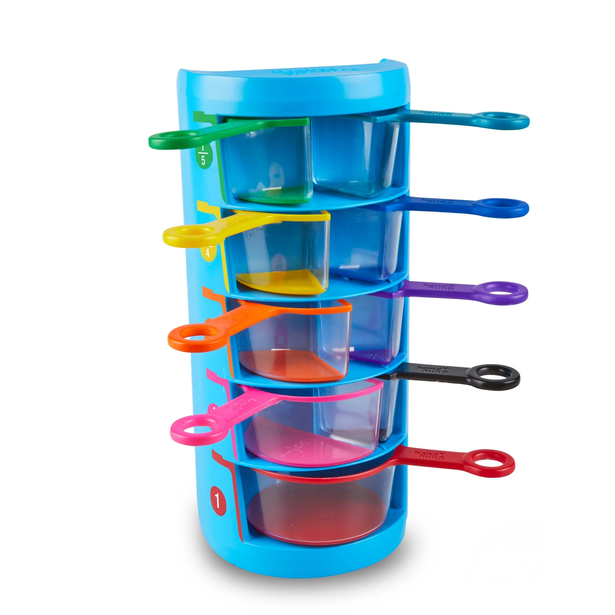 Rainbow Fraction Measuring Cups Set of 9 - Image 2
