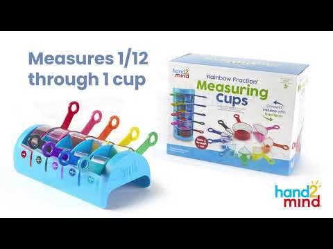 Rainbow Fraction Measuring Cups Set of 9 - Image 5