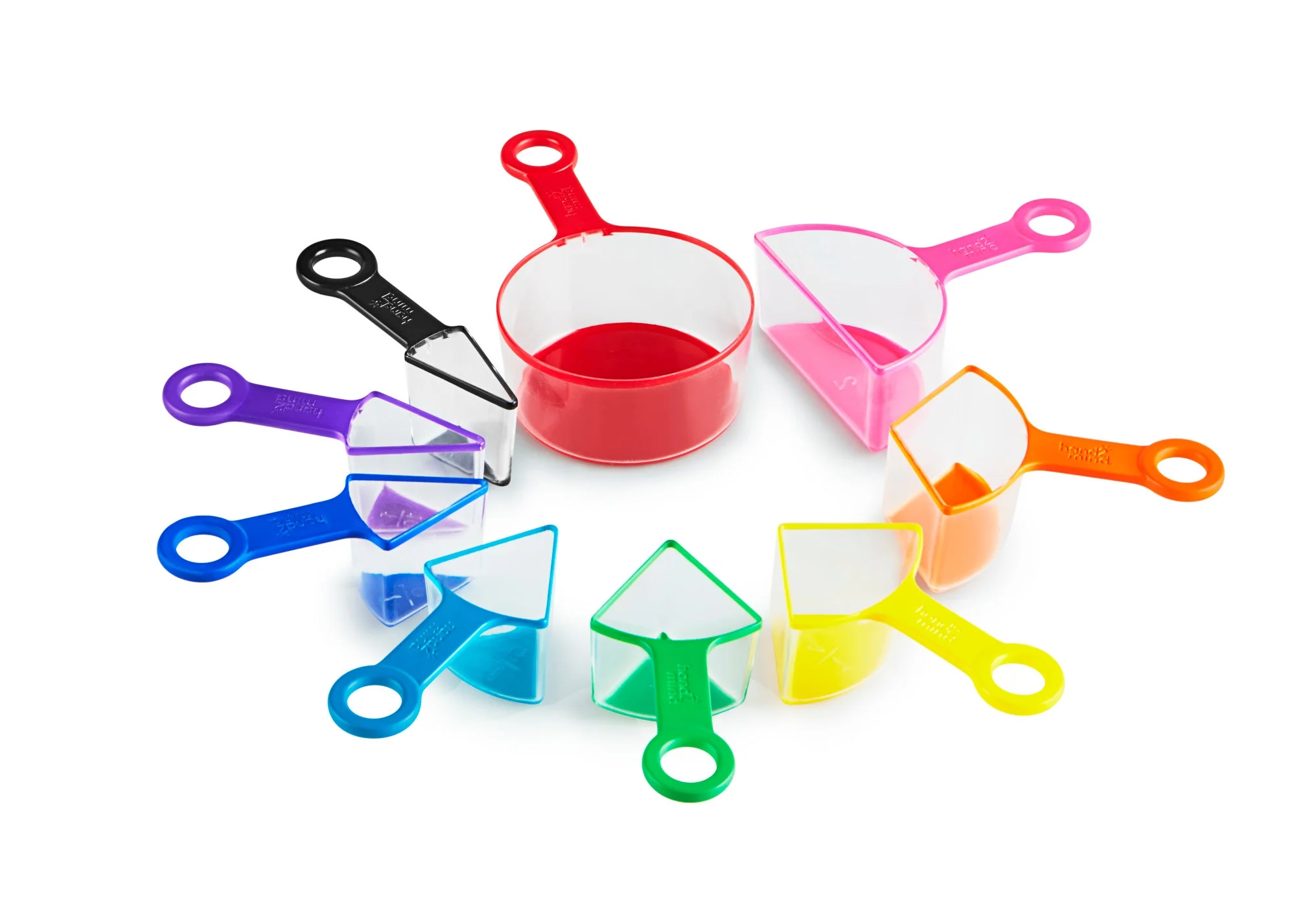 Rainbow Fraction Measuring Cups Set of 9 - Image 6