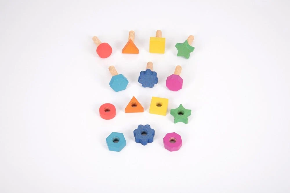 Rainbow Wooden Nuts & Bolts - Image 4