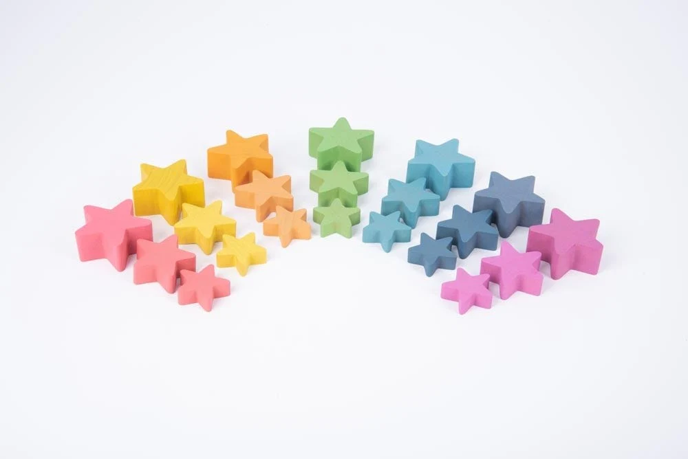 Rainbow Wooden Stars - Image 2
