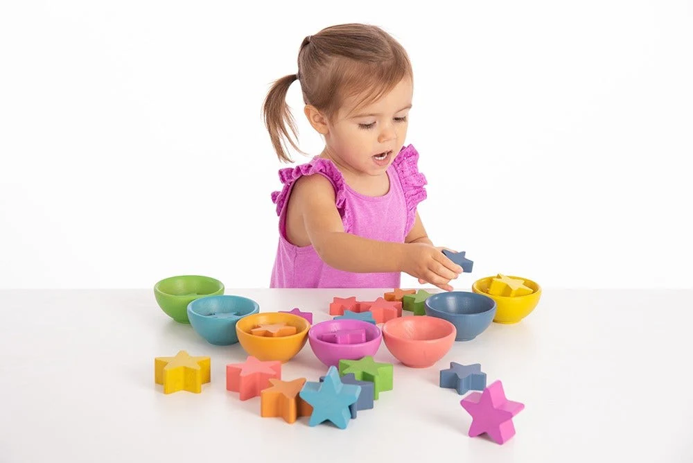 Rainbow Wooden Stars - Image 5