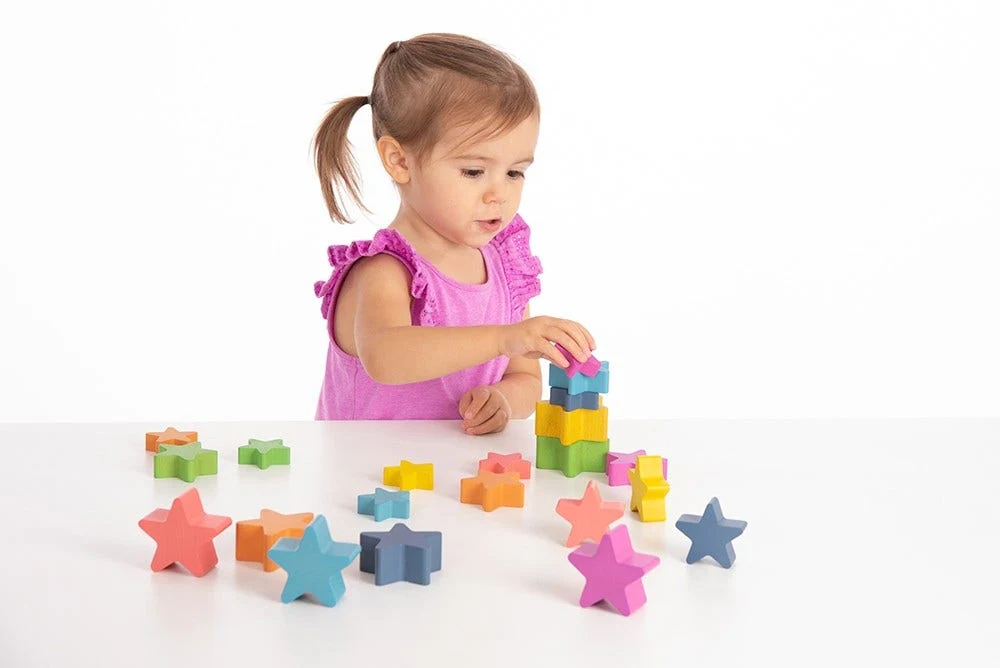 Rainbow Wooden Stars - Image 6