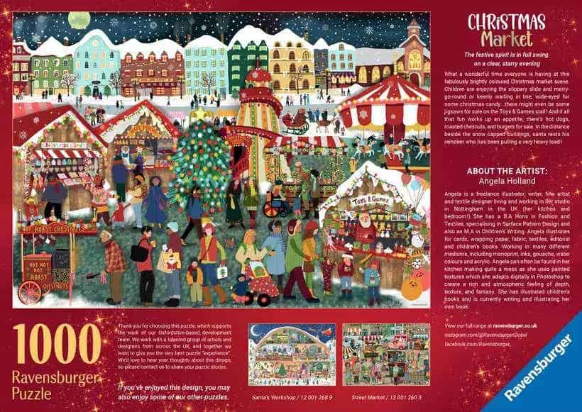 Ravensburger Christmas Market 1000 piece Puzzle - Image 3