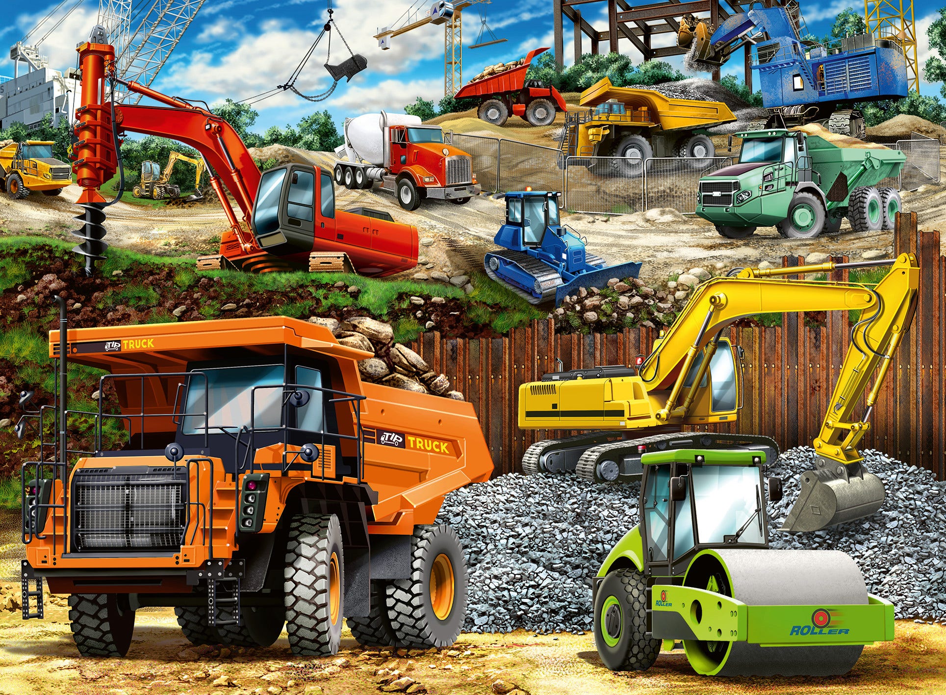 Ravensburger Construction Trucks 100 pc Puzzle