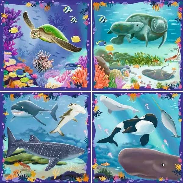 Ravensburger Puzzle Up Ocean Life 64/72/81/90 piece - Image 2