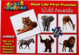 Real Life First Puzzles Wild Animals - Image 2
