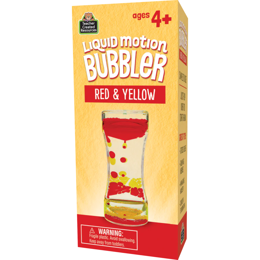 Red and Yellow Liquid Motion Bubbler - Image 3