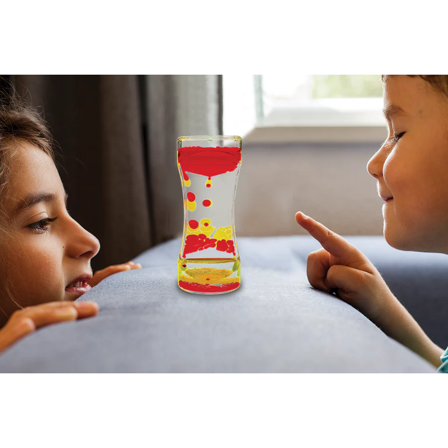 Red and Yellow Liquid Motion Bubbler - Image 5