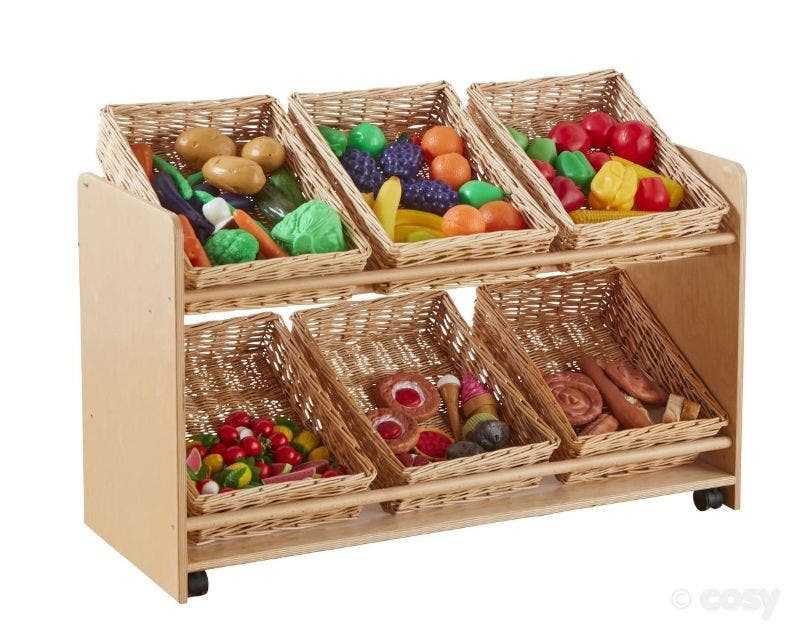 Rookie Range Open Mobile Basket Shelf - Image 3