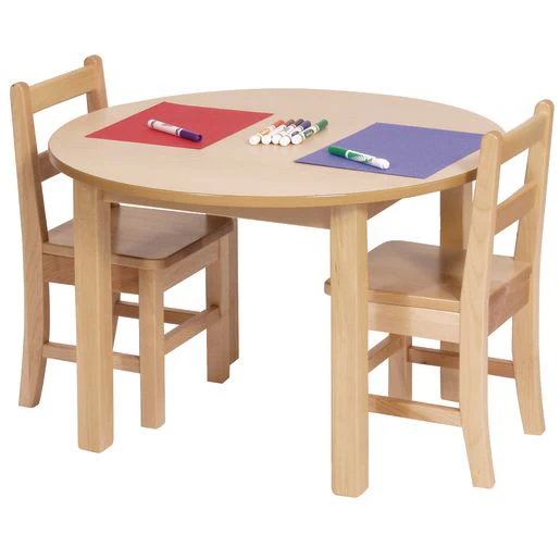 Round Table 26in x 20inH Hardwood