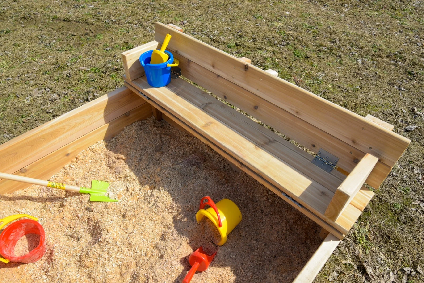 Sandbox with Benches by Naturally Inspired Play - Image 3