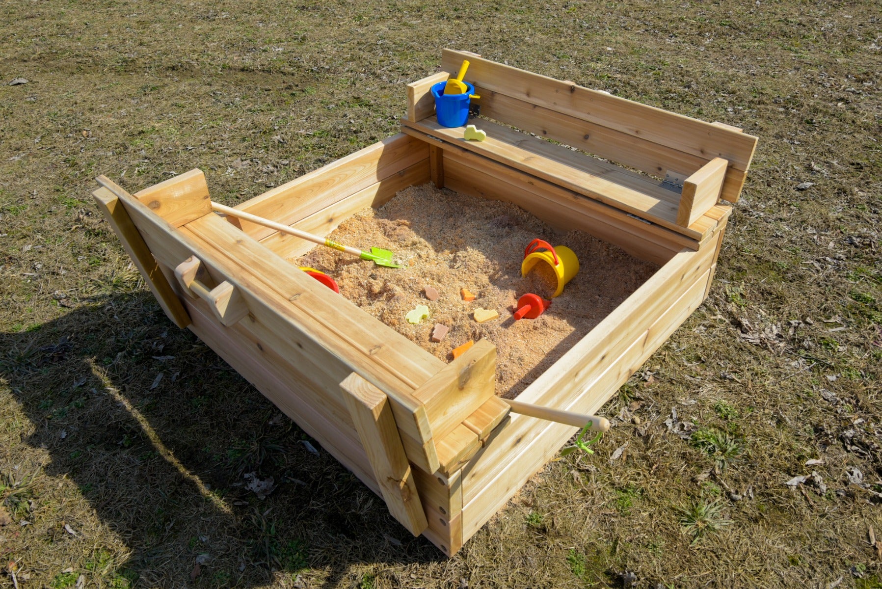 Sandbox with Benches by Naturally Inspired Play - Image 4
