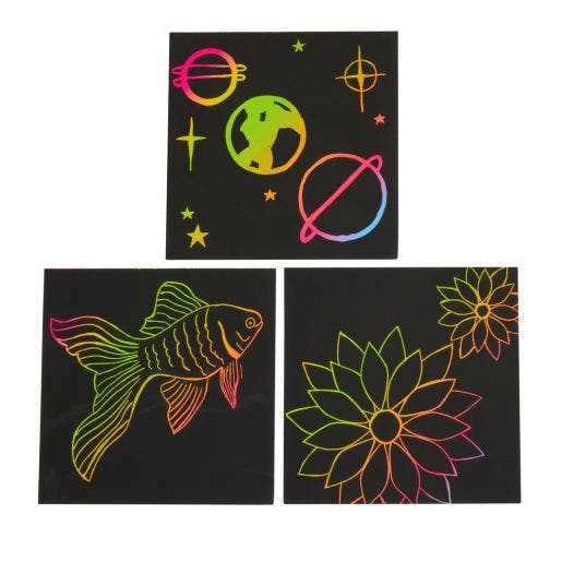 Scratch Art 25 Boards With 5 Sticks - Image 3