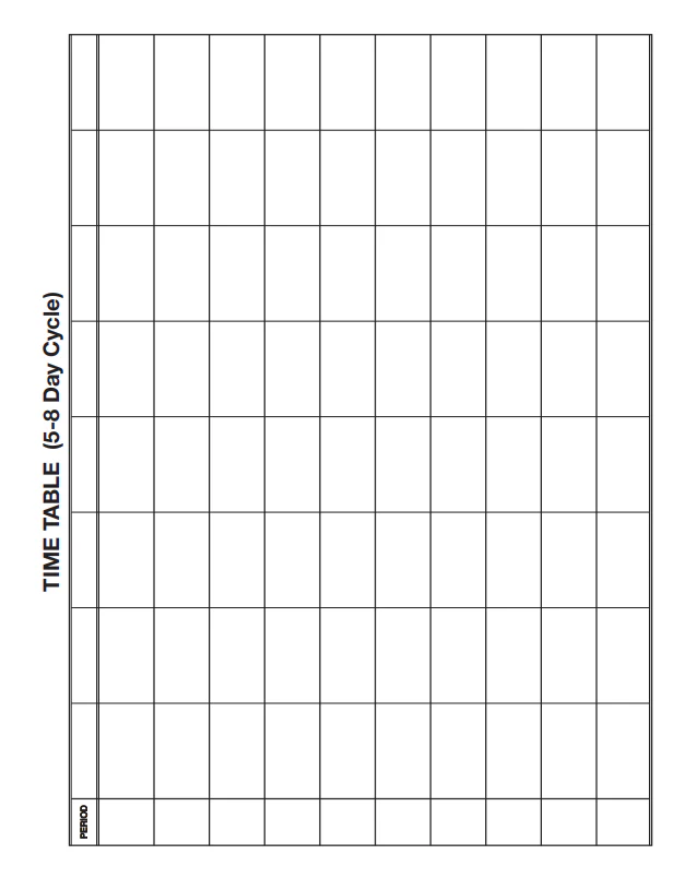 Secondary Teachers Daily Plan and Record (Red) - Image 3