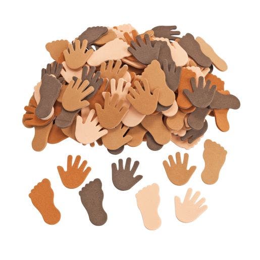 Self Adhesive Hands & Feet Foam Stickers - Image 2
