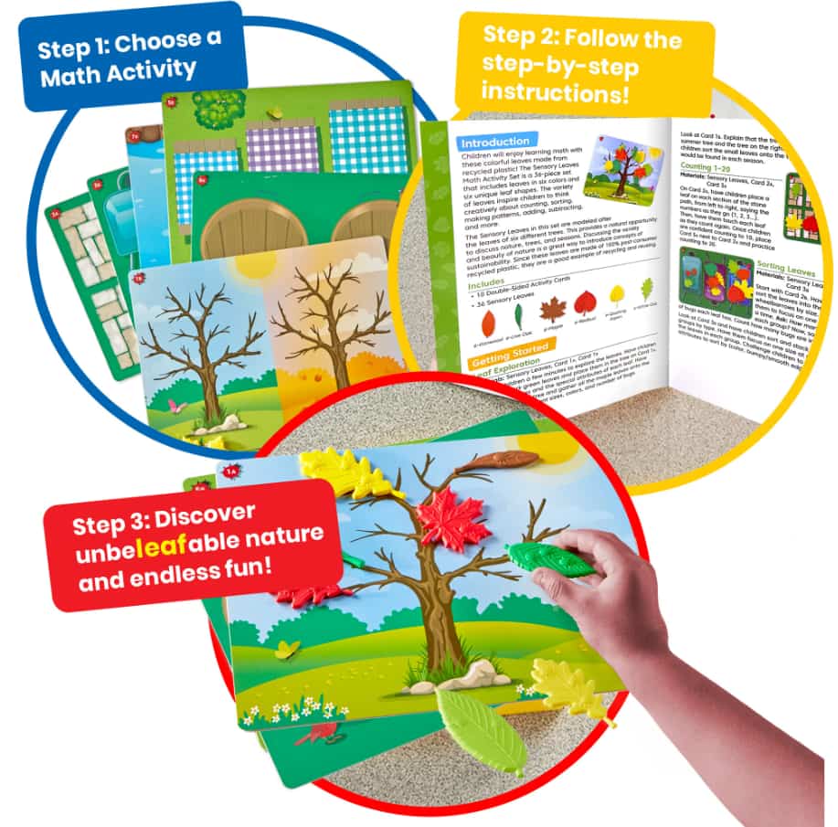 Sensory Leaves Math Activity Set - Image 5