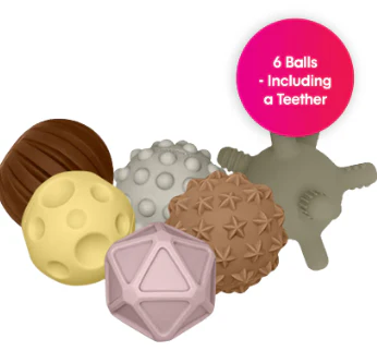 Sensory Mini Balls Boho Chic 6 pcs - Image 2