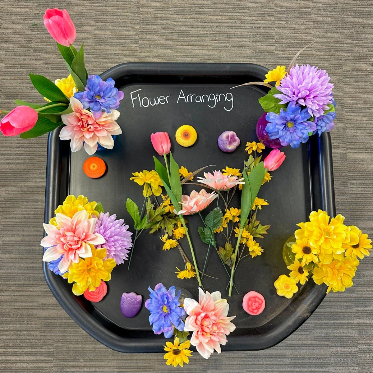 Sensory Play Flowers Stones - Image 4