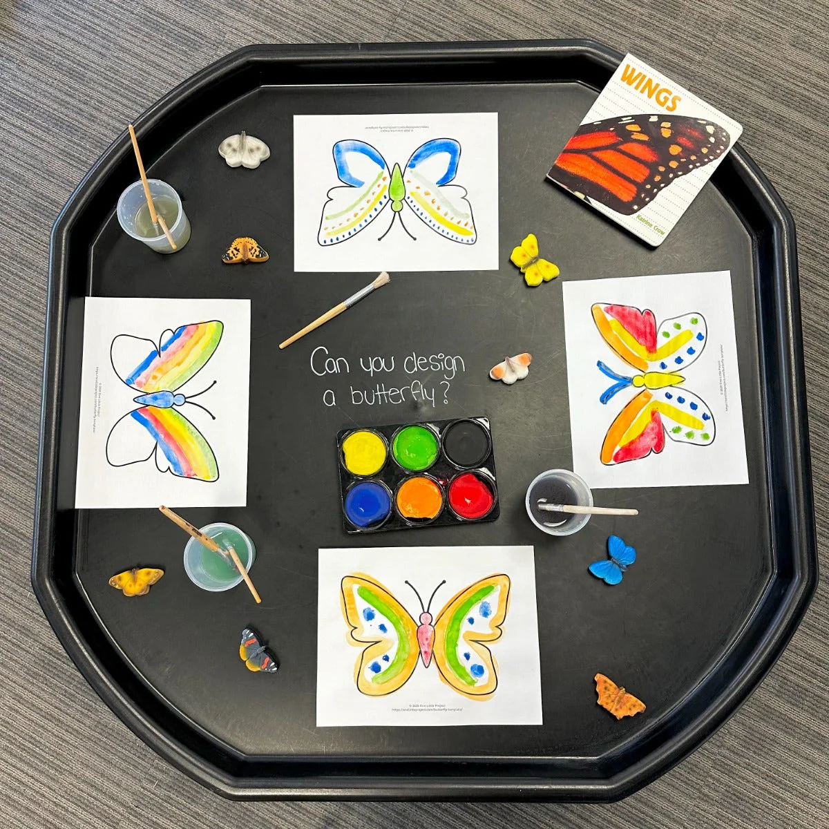 Sensory Play Stones Butterflies - Image 3