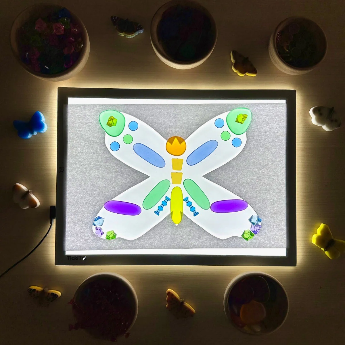 Sensory Play Stones Butterflies - Image 6