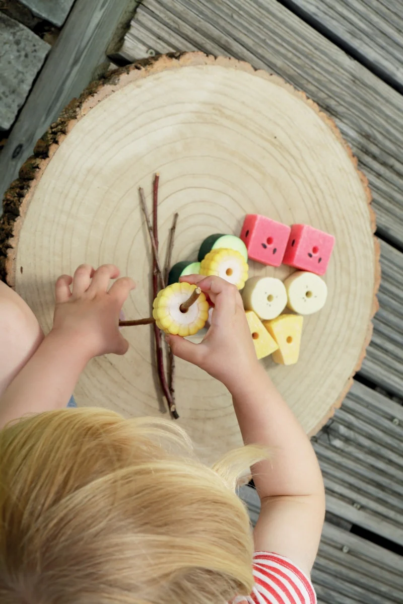Sensory Play Threading Kebabs - Image 2