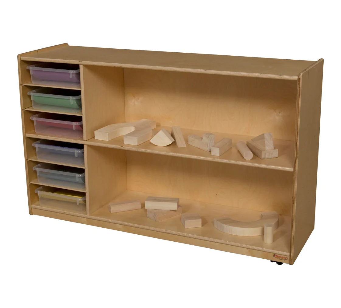 Shelf Storage with translucent trays (6 x 4) 15D x 26H x 48W - Image 2