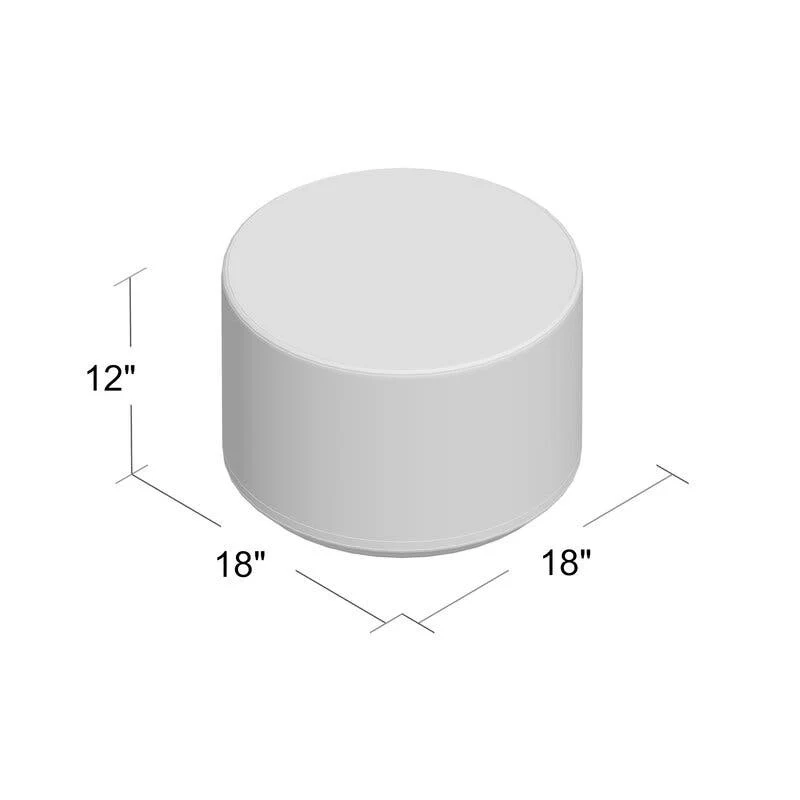 Softscape 18in Round Junior Ottoman 12in H 4 piece - Image 4