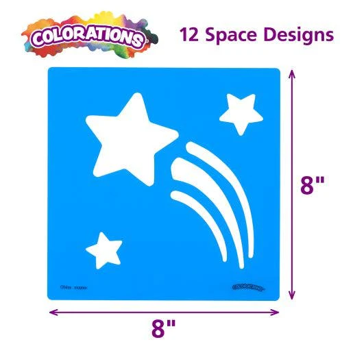 Space Stencil Set 8in x 8in Set of 12 - Image 4