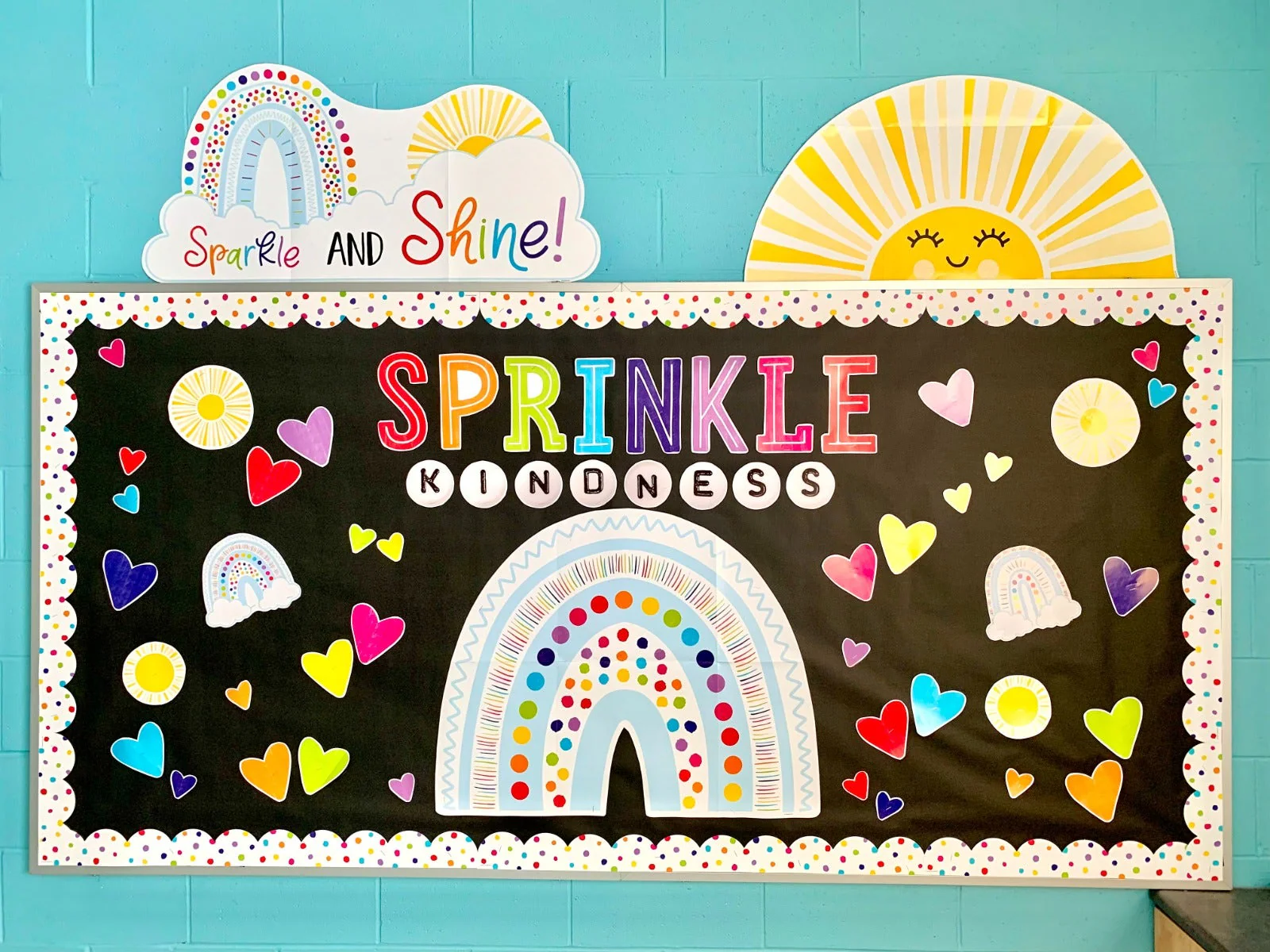 Sprinkle Kindness UCUT Bulletin Board Set - Image 2