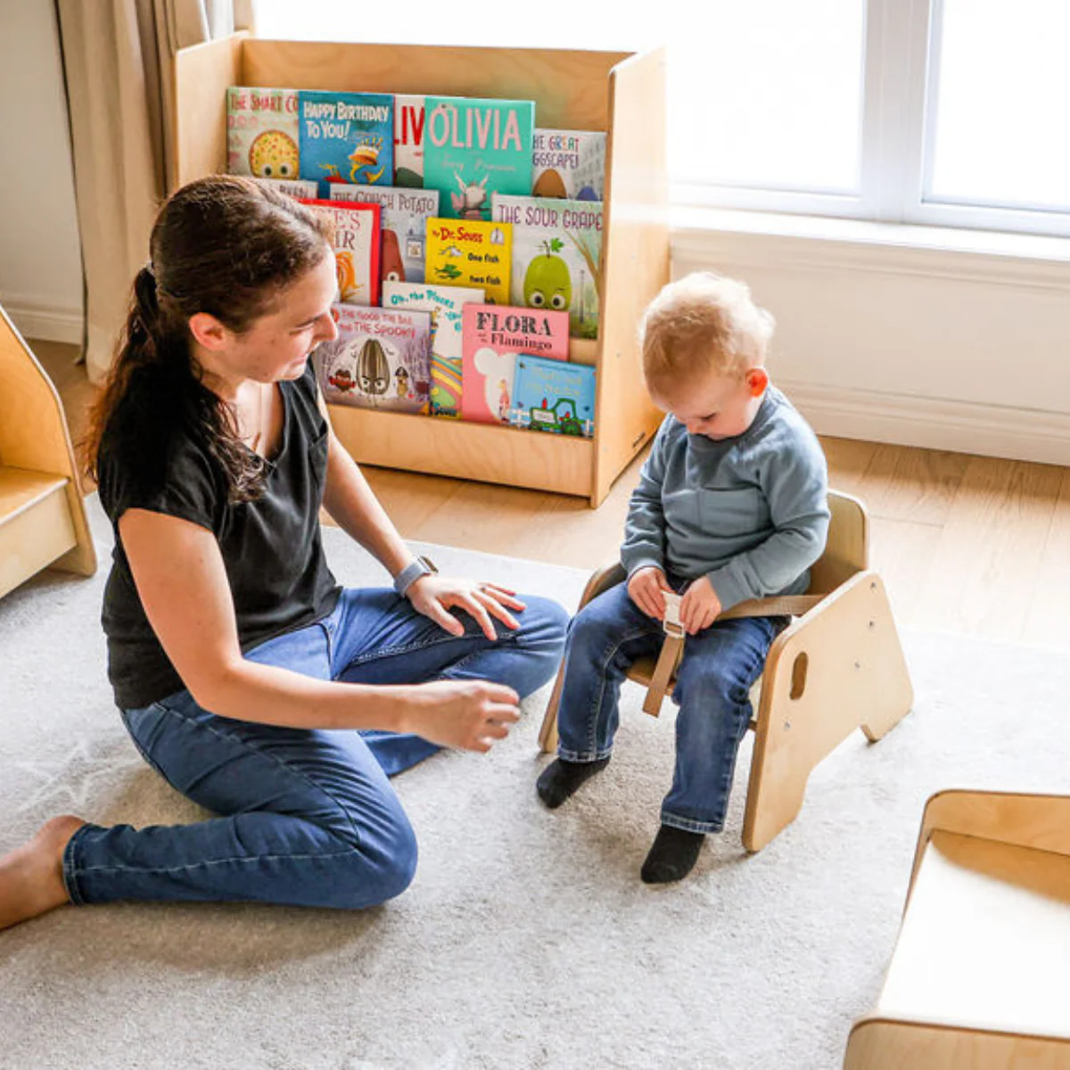 Stackable Infant Chair with Belt 8in - Image 3