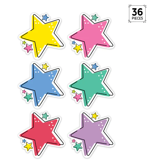 Stars 6 Inch Designer Cut Outs - Image 2