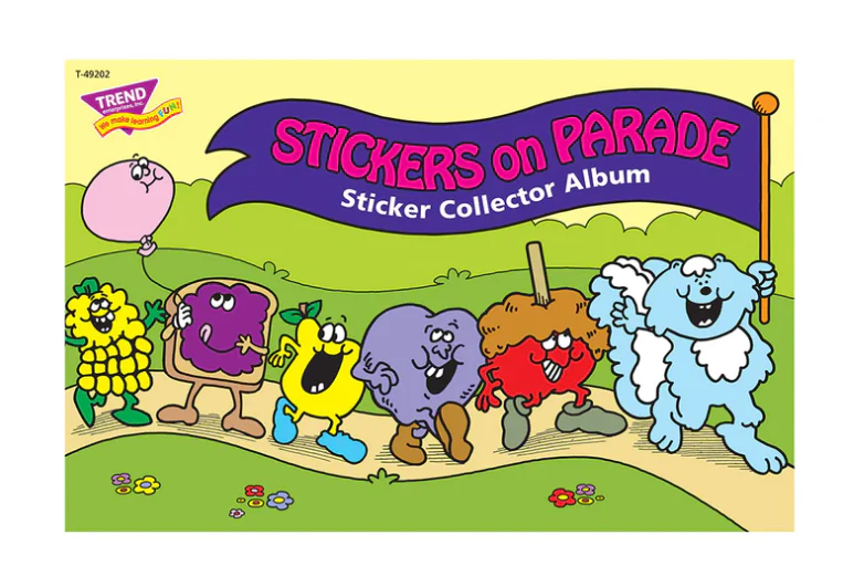 Stickers on Parade Sticker Collector Album 16 pp 8.5inx5.5in
