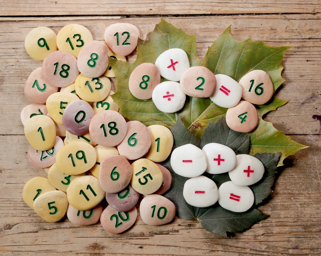 Sum-building Pebble Set