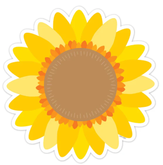 Sunflower 6 in Designer Cut Outs