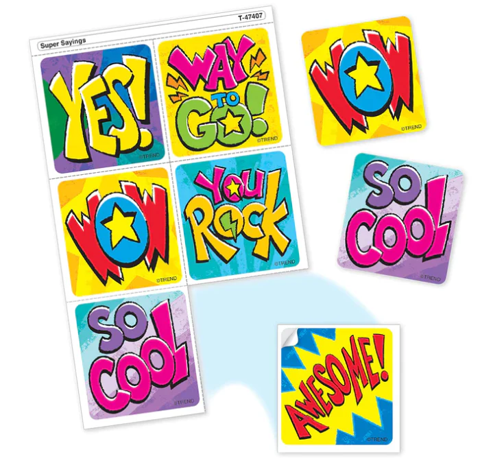 Super Sayings Tear and Share Stickers - Image 2