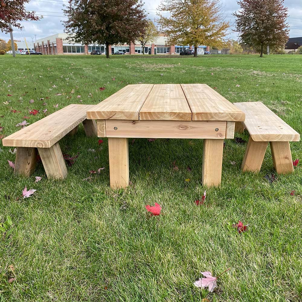 Table and 2 Benches by Naturally Inspired Play - Image 10
