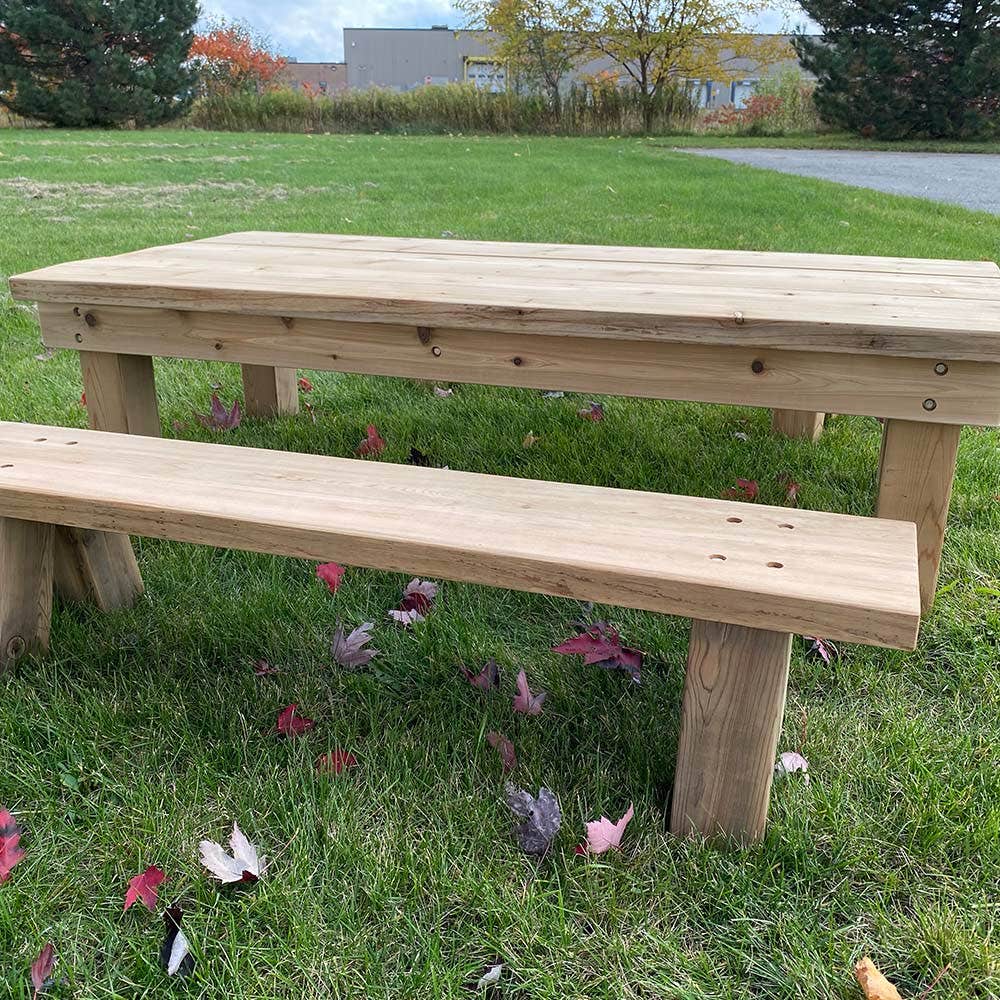 Table and 2 Benches by Naturally Inspired Play - Image 11