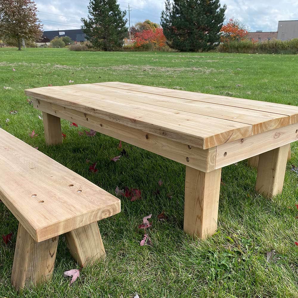Table and 2 Benches by Naturally Inspired Play - Image 8
