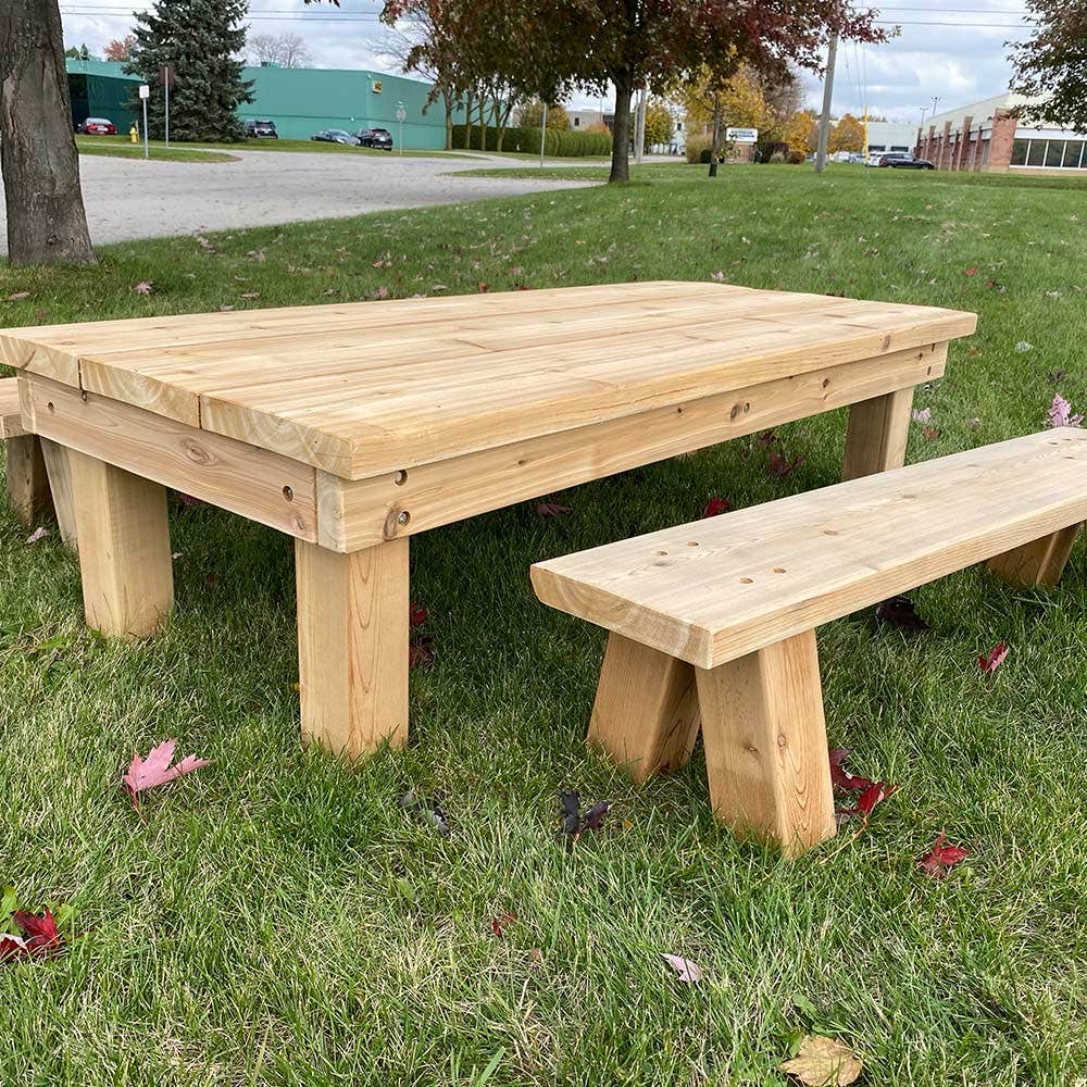 Table and 2 Benches by Naturally Inspired Play - Image 9