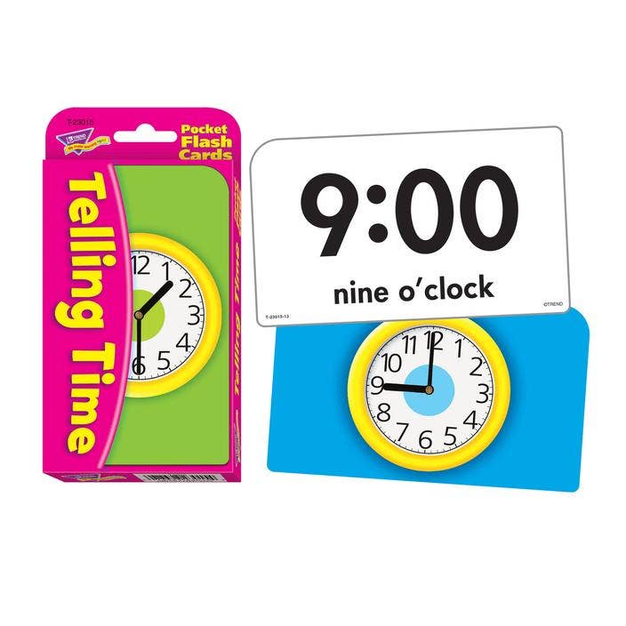 Telling Time Pocket Flash Cards - Image 2