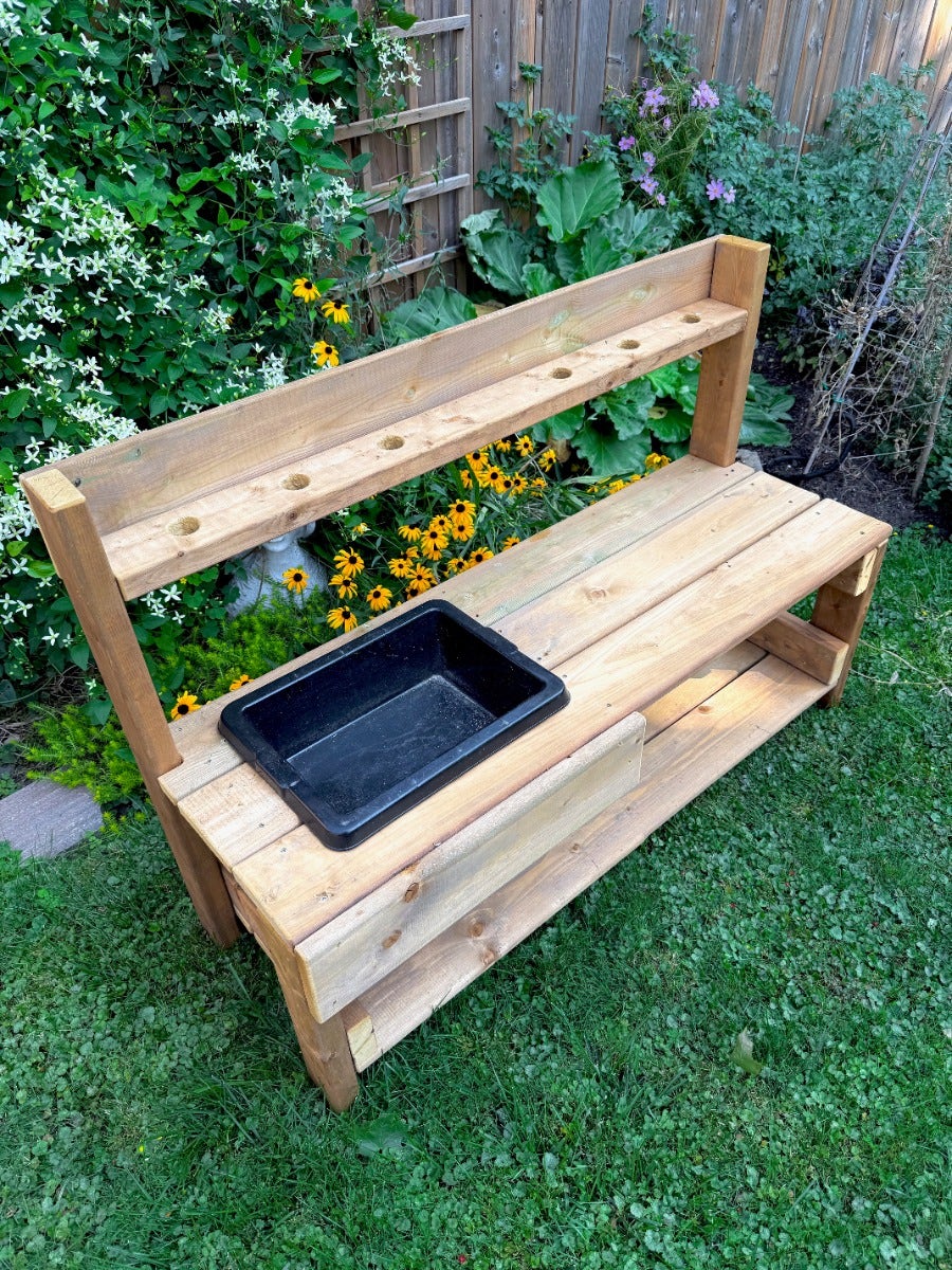 Toddler Messy Play Kitchen Pressure Treated by Naturally Inspired Play - Image 2