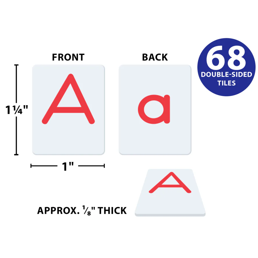 Two Sided Alphabet Letter Tiles - Image 4