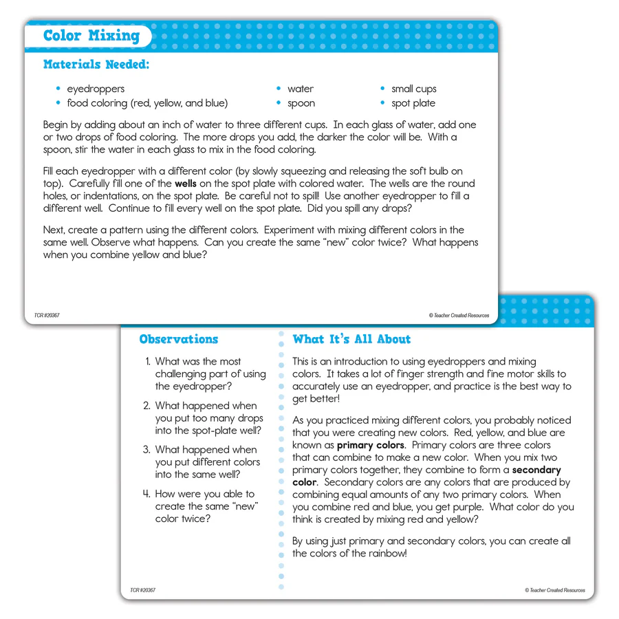 Up-Close Science Eyedroppers and Spot Plates Activity Set - Image 3