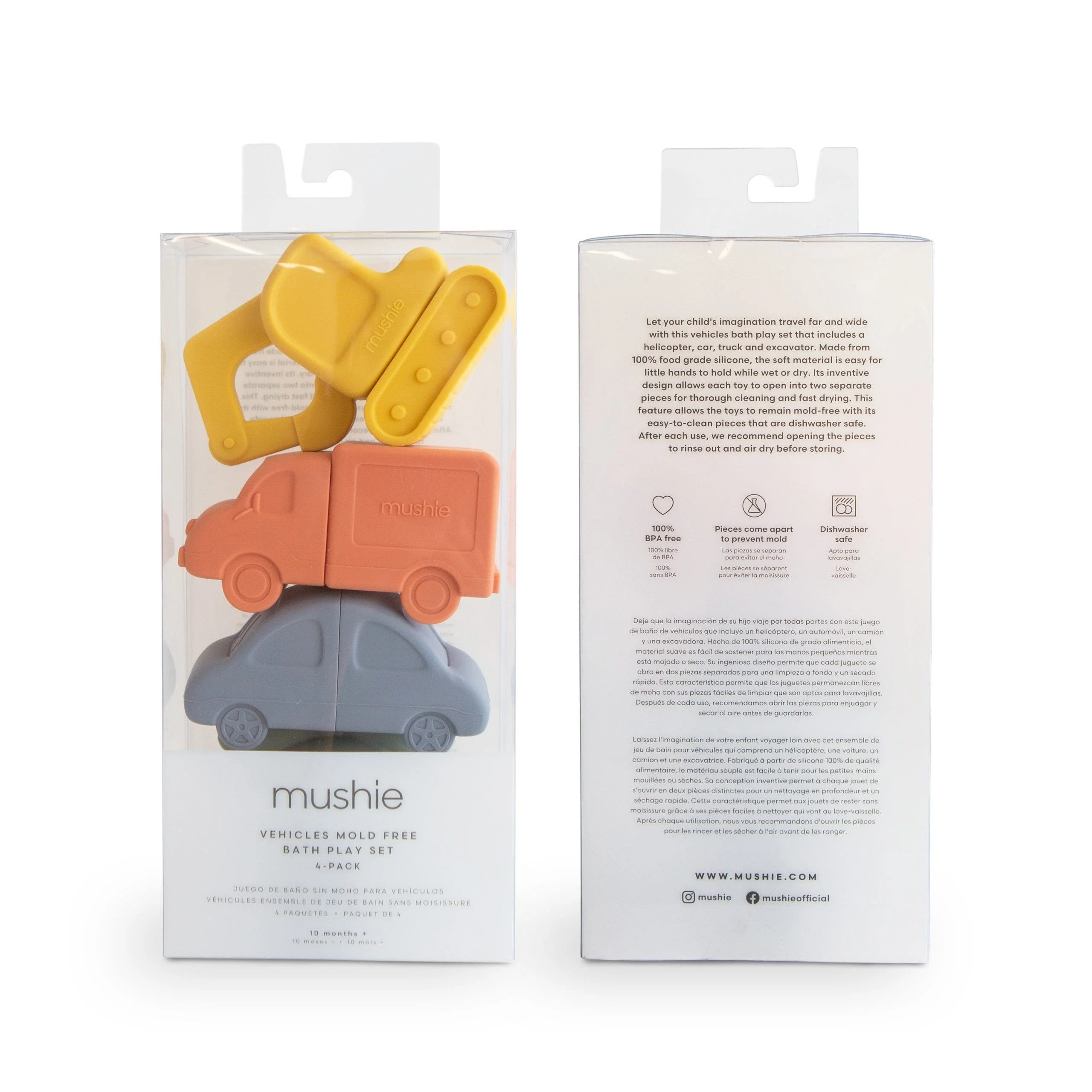Vehicles Mold Free Bath Play Set - Image 4