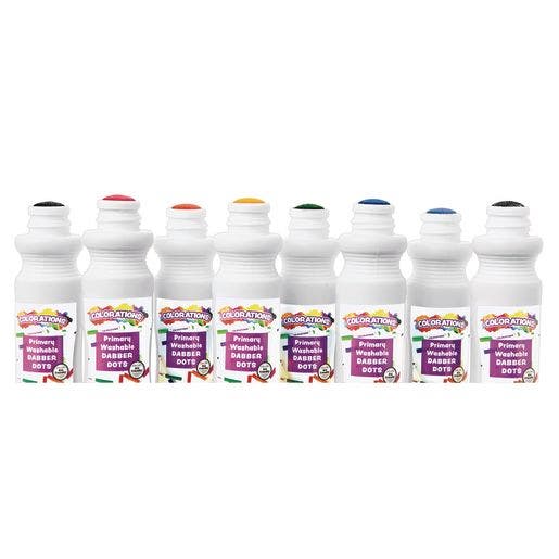 Washable Primary Dabber Dots Set Of 8 - Image 2