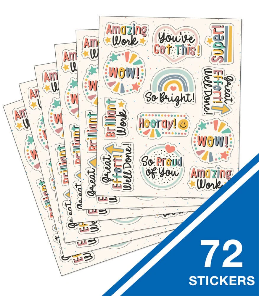 We Belong Motivational Shape Stickers - Image 2