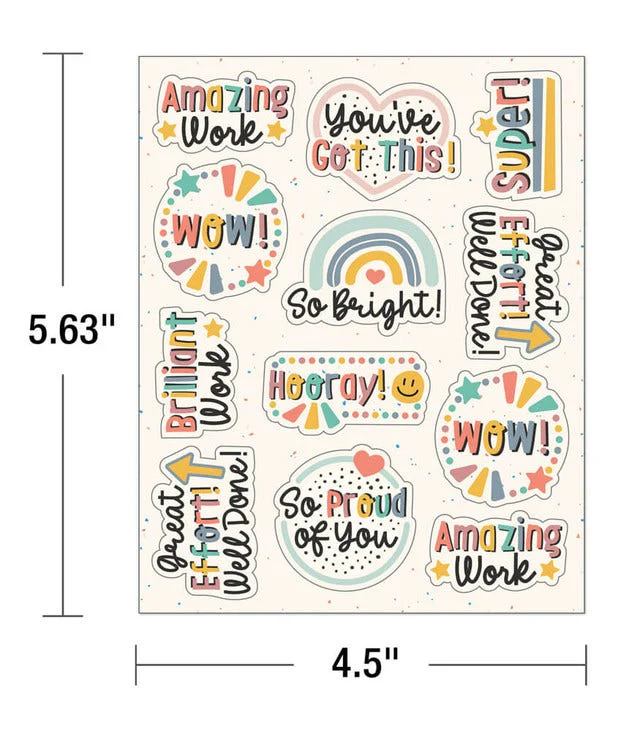 We Belong Motivational Shape Stickers - Image 3
