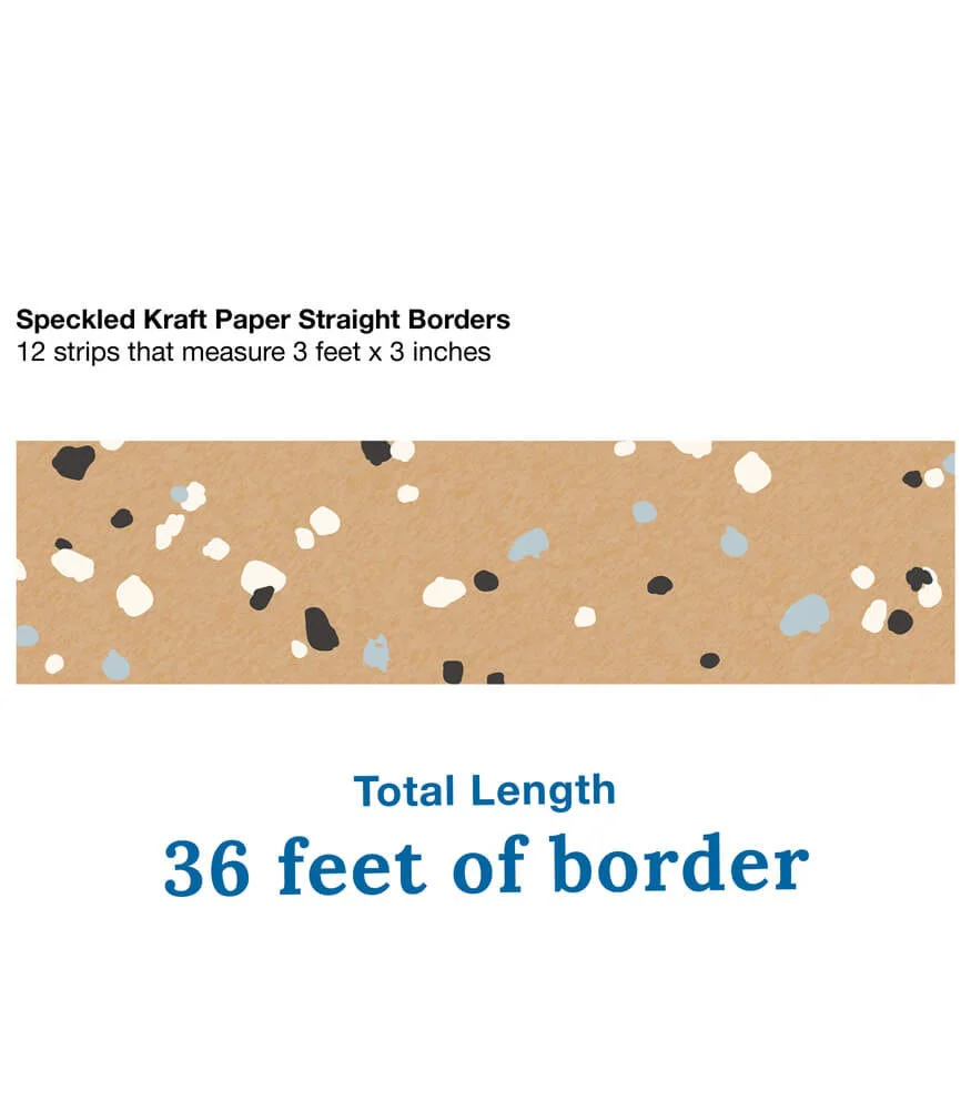 We Belong Speckled Kraft Paper Straight Borders - Image 3