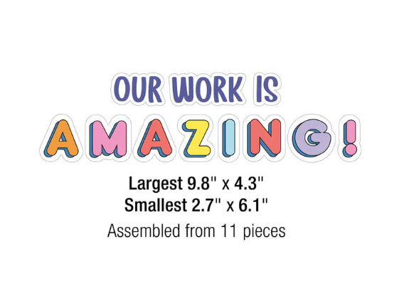 We Stick Together Our Work Is Amazing PrePunched Bulletin Bo - Image 3